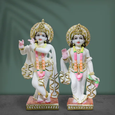 radha krishna statue